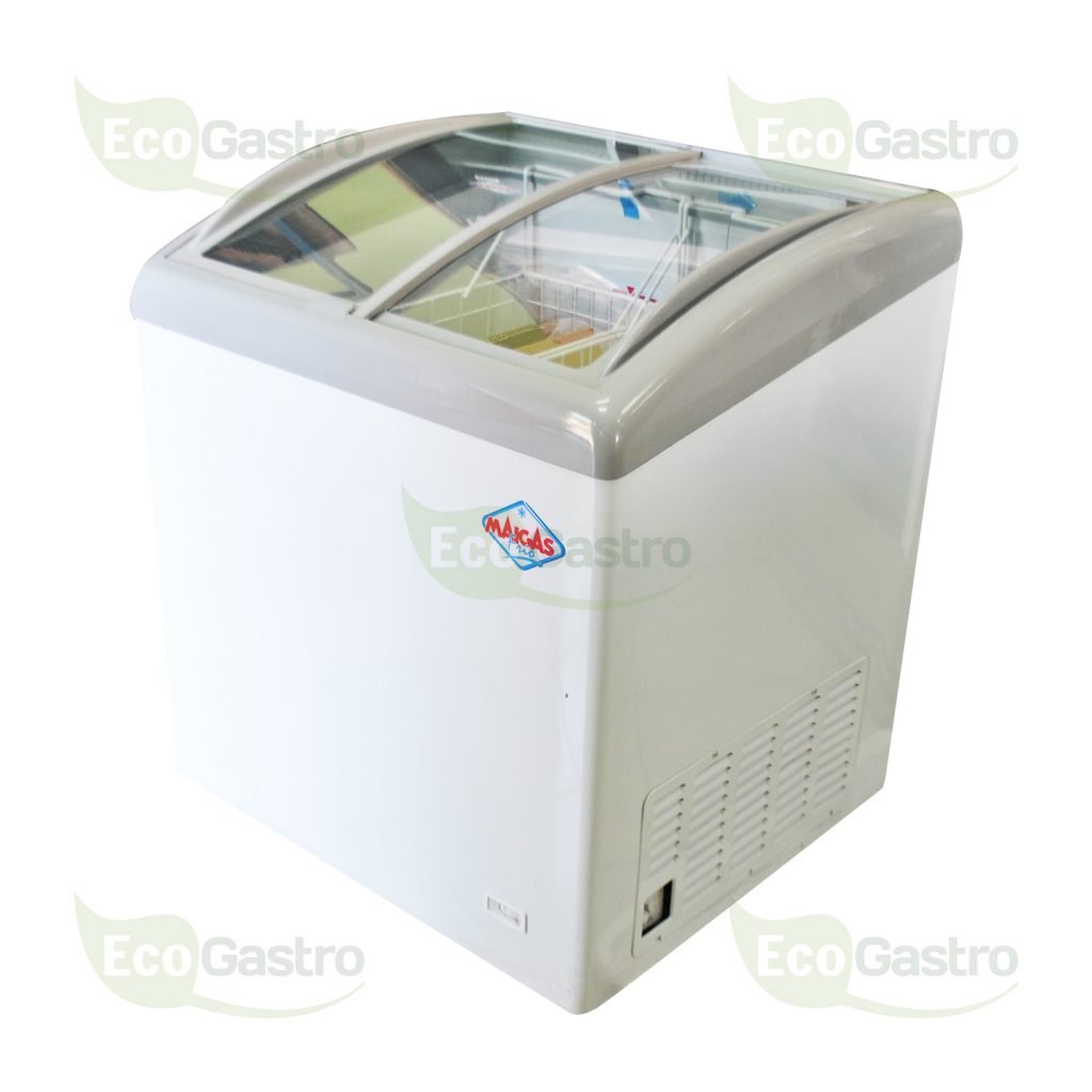 Congelador 160 Lt. Tapa De Vidrio Curvo. - Ecogastro.cl