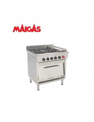 Cocina 6 Platos con Churrasquera Maigas Grande | Comercial Franklin
