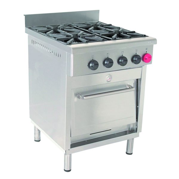 Cocina Industrial 4 Platos 1 Horno - Maigas