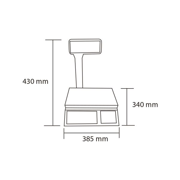 Balanza electrónica visor lateral 30 Kg - Maigas - Imagen 3