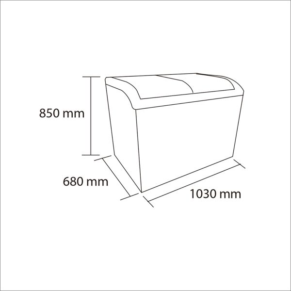 Congelador Tapa de Vidrio Curvo 320Q - Maigas - Imagen 4