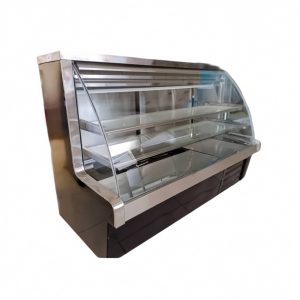 Vitrina Refrigerada Vidrio Curvo Pastelero 1.5 Mts
