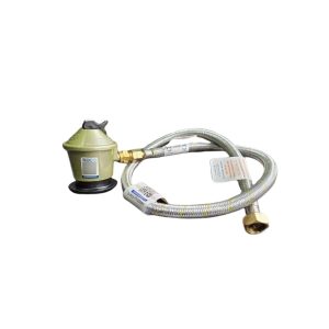 Kit regulador de gas + flexible 3/8"x1/2" Certificado