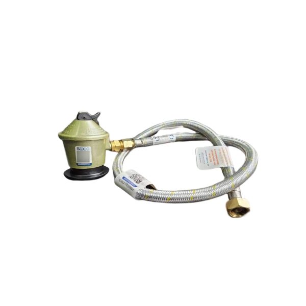Kit regulador de gas + flexible 3/8"x1/2" Certificado