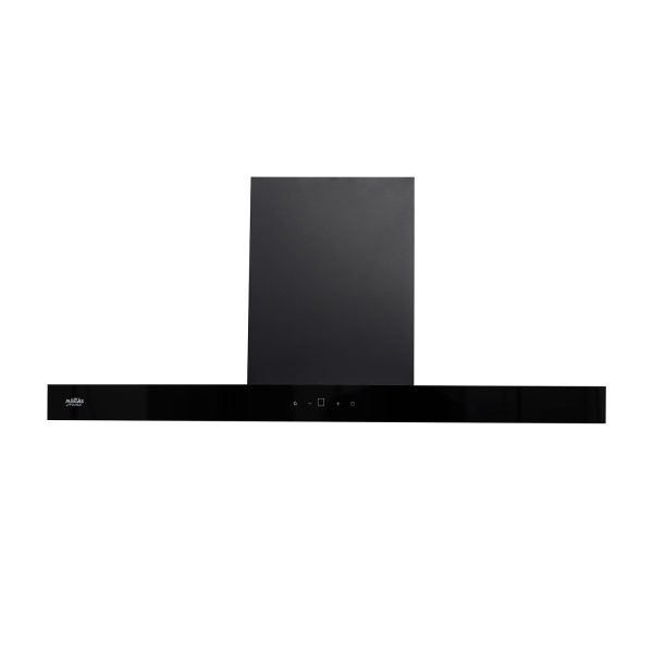 Campana Control Touch 90cm / Placa Inferior Vidrio Negro. - Imagen 3