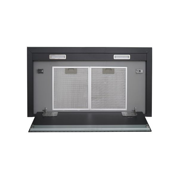 Campana Control Touch 90cm / Placa Inferior Vidrio Negro. - Imagen 4