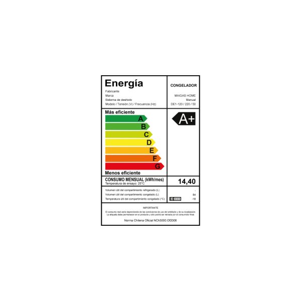 Congelador 84L Gris - Imagen 4