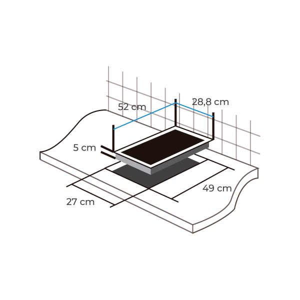 Encimera Vitrocerámica 2 quemadores - Imagen 4